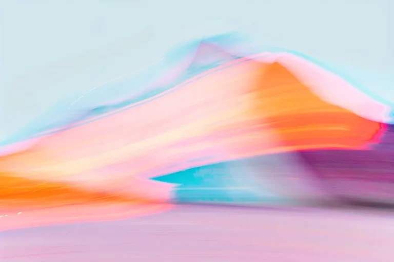 Visuel abstrait coloré illustrant le marketing digital